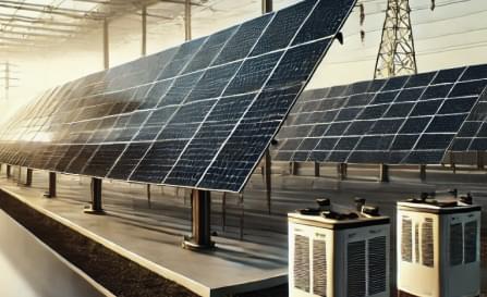 Renewable Technologies Large solar panel installed on a roof.